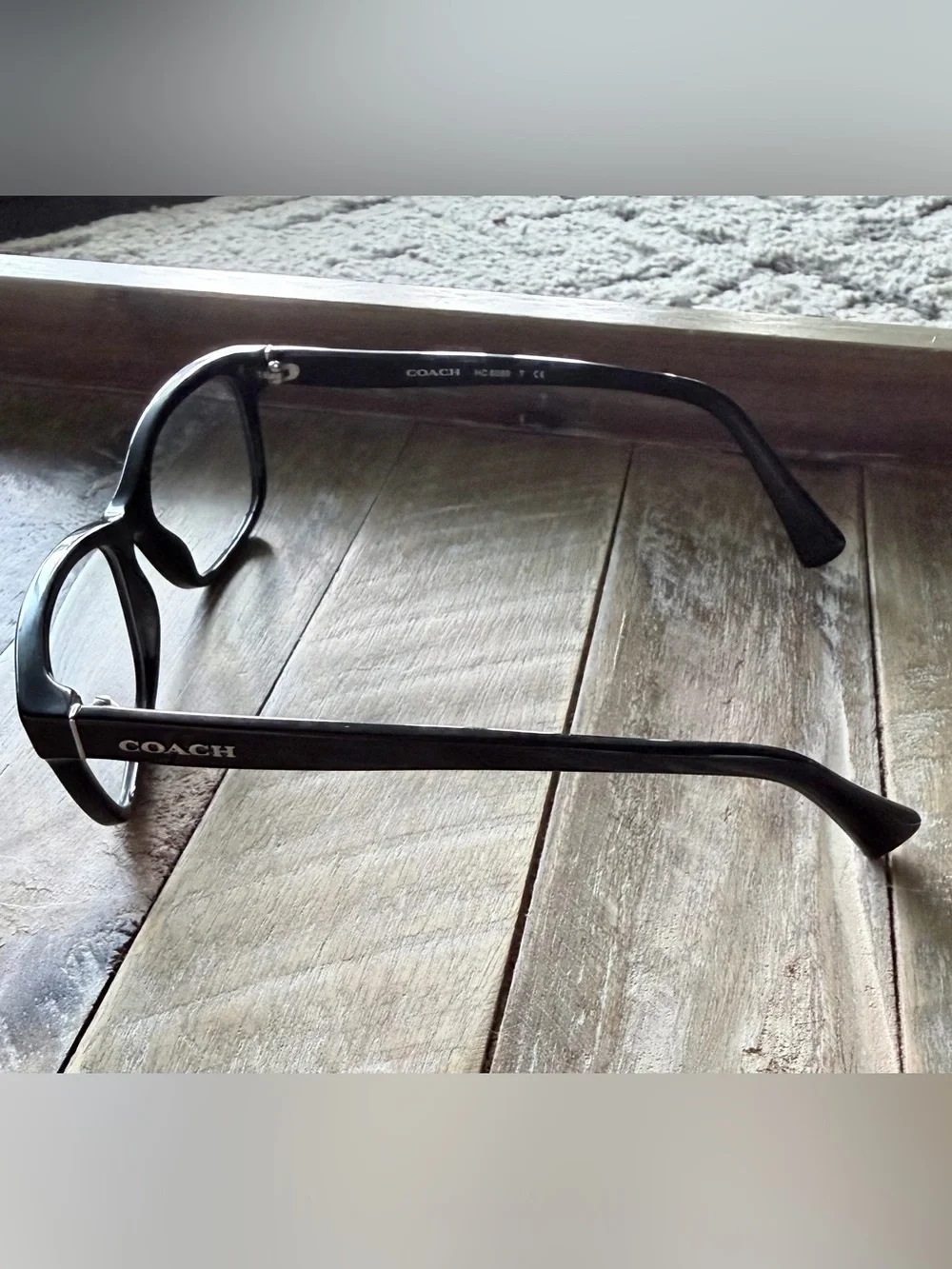 COACH Women's Black Rectangle Eyeglasses HC 6089